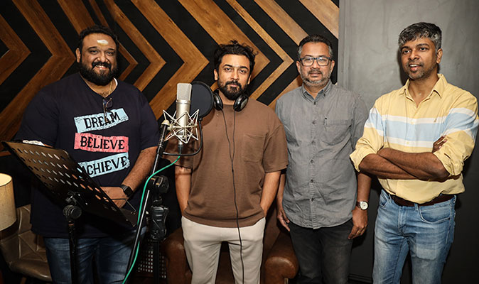 Surya in Kanguva Dubbing  Surya in Kanguva Dubbing