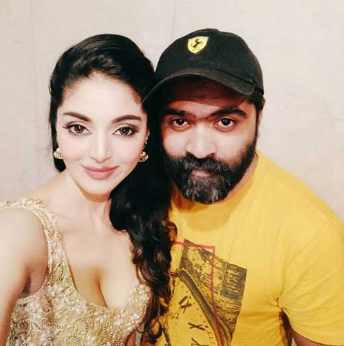 Simbu and Sanam Shetty