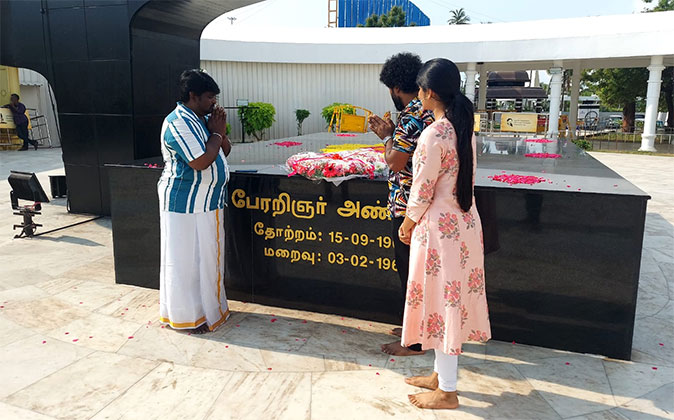 Sengalam Team Visit Anna Memorial 