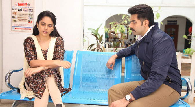 Sibiraj and Nanditha in Kabadathari