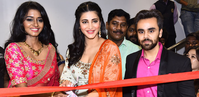 Shruthi Haasan in Neeru’s Family Store Open at Chennai