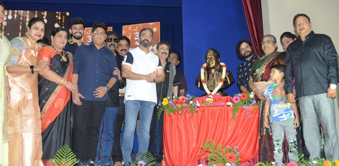 ஐசரி வேலன் திருவுருவ சிலையை திறந்து வைத்த கமல்ஹாசன்