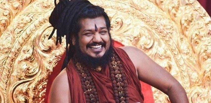 நித்யானந்தாவின் சீடராகிய பிரபல இளம் நடிகை! - வைரலாகும் வீடியோ