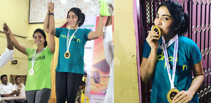 VJ Ramya won the two Gold Medal for Power Lifting