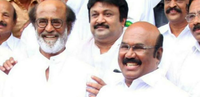 ரஜினிகாந்தை முன்னுதாரணமாக எடுத்துக் கொள்ள வேண்டும் - அமைச்சர் ஜெயக்குமார்