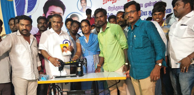 நலத்திட்ட உதவிகள் வழங்கிய வேலூர் மாவட்ட விஜய் மக்கள் இயக்கத்தினர்!
