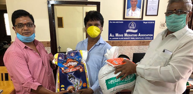 உறுப்பினர்களுக்கு 2 வது முறையாக நிவாரண பொருட்கள் வழங்கிய மீடியேட்டர்கள் சங்கம்!