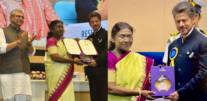 30 ஆண்டுகளுக்கும் மேலான திரை வாழ்க்கையில் முதல் முறையாக தேசிய விருது பெற்ற ஷாருக்கான்