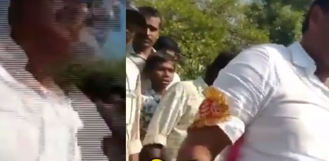 பத்திரிகையாளரை கன்னத்தில் அறைந்த பிரபல நடிகர்! - வைரலாகும் வீடியோ