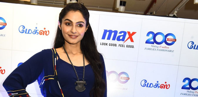 Andrea Jeremiah inaugurates Max Fashion's 200th store in Chennai