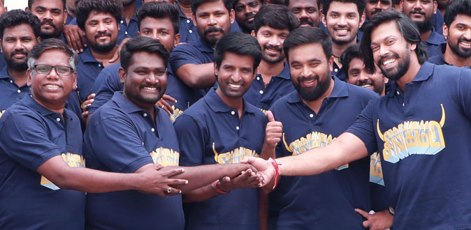 சசிகுமாரின் ‘கொம்புவச்ச சிங்கம்டா’ படப்பிடிப்பு முடிந்தது!