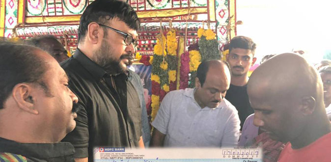 காஷ்மீரில் உயிரிழந்த தமிழக ராணுவ வீரர்களுக்கு நடிகர் அம்சவர்தன் நிதி உதவி!