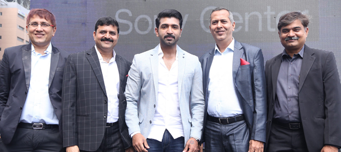 Arun Vijay inaugurates the New Sony Center in Nungambakkam