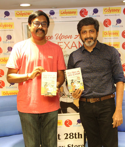 Director Jayam Raja in  Once upon an ais exam book